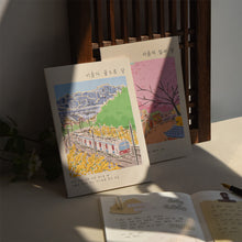 Load image into Gallery viewer, Monolike A5 Stitch Line Note Seoul 4P B SET - Academic Notebook, Line Notebook, 48page
