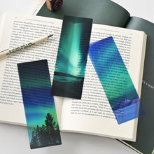 Load image into Gallery viewer, Monolike Aurora Pink+Green Acrylic Bookmark 6P SET - Modern Book Accessory for Aesthetic Reading
