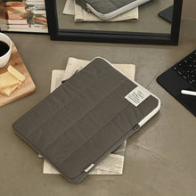 Load image into Gallery viewer, Monolike Archive 247 Cushion Tablet Pouch 11inch, Gray - Padded Protective Sleeve for iPad Pro/Air, Soft Vintage Style Case
