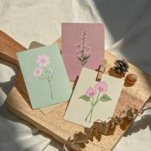 Load image into Gallery viewer, Monolike Day by Day Card, 119 The Flower - Mix 48 Mini Single cards, 24 envelopes Package

