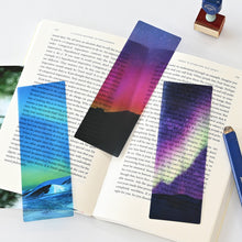 Load image into Gallery viewer, Monolike Aurora Pink+Green Acrylic Bookmark 6P SET - Modern Book Accessory for Aesthetic Reading
