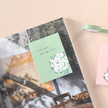 Load image into Gallery viewer, Monolike Memopad Flower For You B SET - 4 Packs, 4 Different Designs, 100 Sheets Per Pad, Total 400 Sheets, Note pads, Writing pads
