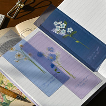Load image into Gallery viewer, Monolike Olivia Flowers Yellow+Purple Acrylic Bookmark 6P SET - Modern Book Accessory for Aesthetic Reading
