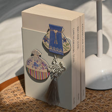 Load image into Gallery viewer, Monolike Pottery &amp; Lucky Pouch Paper Magnets, 4P C Set - Traditional Collectible Decorative Fridge Magnets for Home, Office, and Gift
