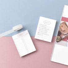 Load image into Gallery viewer, Monolike Memopad Basic Line C SET - 4 Packs, 4 Different Designs, 100 Sheets Per Pad, Total 400 Sheets, Note pads, Writing pads

