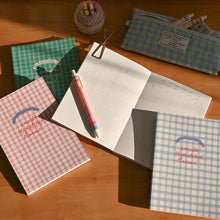 Load image into Gallery viewer, Monolike BASIC Unmatched Friends 6-Month Undated Planner, Pink Check - Undated Academic Weekly &amp; Monthly Planner
