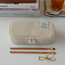 Load image into Gallery viewer, Monolike Archive 247 Standard E1 Pen Case, Ivory - Pencil Pouch, Portable Pencil Bag, Pencil Case, Office Pouch case
