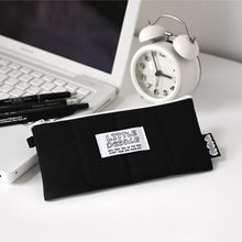 Load image into Gallery viewer, Monolike Little Doodle Cushion Pencil Case, Black - Pencil Pouch, Portable Pencil Bag, Pencil Case, Office Pouch case, Cushion, Soft, achromatic color
