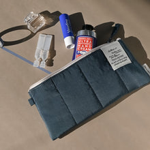 Load image into Gallery viewer, Monolike Archive247 Cushion Pencil Case, 05. Navy - Pencil Pouch, Portable Pencil Bag, Pencil Case, Office Pouch case, Cushion, Soft, Vintage
