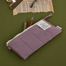 Load image into Gallery viewer, Monolike Archive247 Cushion Pencil Case, 04. Purple - Pencil Pouch, Portable Pencil Bag, Pencil Case, Office Pouch case, Cushion, Soft, Vintage
