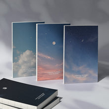 Load image into Gallery viewer, Monolike PVC Handy Planner Notebook Moonlight, Daydream night - Undated 5 Month Planner, Handheld Lay Flat Diary with Clear PVC Pocket Cover for Office
