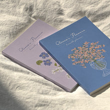 Load image into Gallery viewer, Monolike BASIC Olivia's Flowers 6-Month Undated Planner, Blue - Undated Academic Weekly &amp; Monthly Planner
