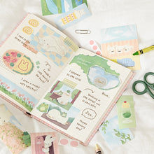 Load image into Gallery viewer, Monolike Cozy Days Sticker Pack (102pcs) - Aesthetic Scrapbooking Material, Writable Paper Sticker Set for Planners and Journals Decor
