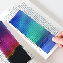 Load image into Gallery viewer, Monolike Aurora Pink+Green Acrylic Bookmark 6P SET - Modern Book Accessory for Aesthetic Reading
