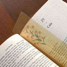 Load image into Gallery viewer, Monolike Olivia Flowers Yellow+Purple Acrylic Bookmark 6P SET - Modern Book Accessory for Aesthetic Reading
