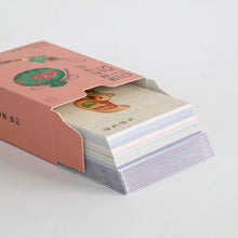 Load image into Gallery viewer, Monolike Message Minhwa Series. 2 Card - Mix 40 Mini Postcards, 20 envelopes Package
