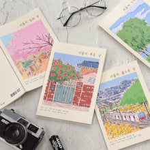 Load image into Gallery viewer, Monolike A5 Stitch Line Note Seoul 4P B SET - Academic Notebook, Line Notebook, 48page
