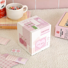 Load image into Gallery viewer, Monolike Strawberry Vanilla Sticker Pack (102pcs) - Aesthetic Scrapbooking Material, Writable Paper Sticker Set for Planners and Journals Decor

