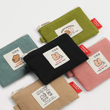 Load image into Gallery viewer, Monolike Happy and Lucky Card Case, Mint - Small Nylon Pouch, Portable Keychain Coin Purse, Waterproof Card Sleeve, Compact Daily Organizer Case
