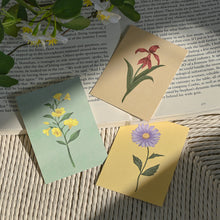 Load image into Gallery viewer, Monolike Day by Day Card, 119 The Flower - Mix 48 Mini Single cards, 24 envelopes Package
