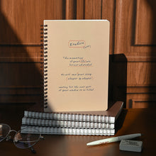 Load image into Gallery viewer, Monolike A5 Planning Notebook Archive 247, Brown - Undated 4-Month Planner, Portable Lay-Flat Spiral-Bound Diary for Office Use
