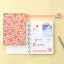 Load image into Gallery viewer, Monolike Fantastic A5 Line Spiral Notebook, Heart pearl - Hardcover 5.83 x 8.27inch 126 Page
