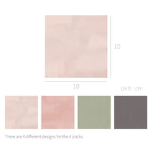 Load image into Gallery viewer, Monolike Memopad Color Painting B SET - 4 Packs, 4 Different Designs, 100 Sheets Per Pad, Total 400 Sheets, Note pads, Writing pads
