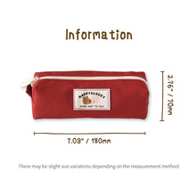 Load image into Gallery viewer, Monolike Happy and Lucky Block Pen Case, Red - Pencil Pouch, Portable Pencil Bag, Pencil Case, Office Pouch case
