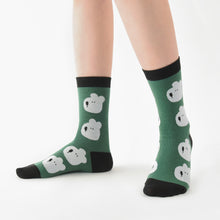 Load image into Gallery viewer, Monolike MONOSOCKS Happy and Lucky, Dark 3P SET - Soft Combed Yarn, Breathable &amp; Durable Daily Footwear, Multipack
