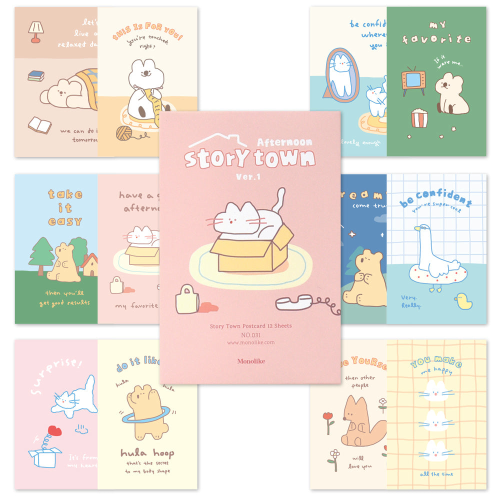 Monolike Storytown Afternoon Ver.1 Single card - mix 12 pack