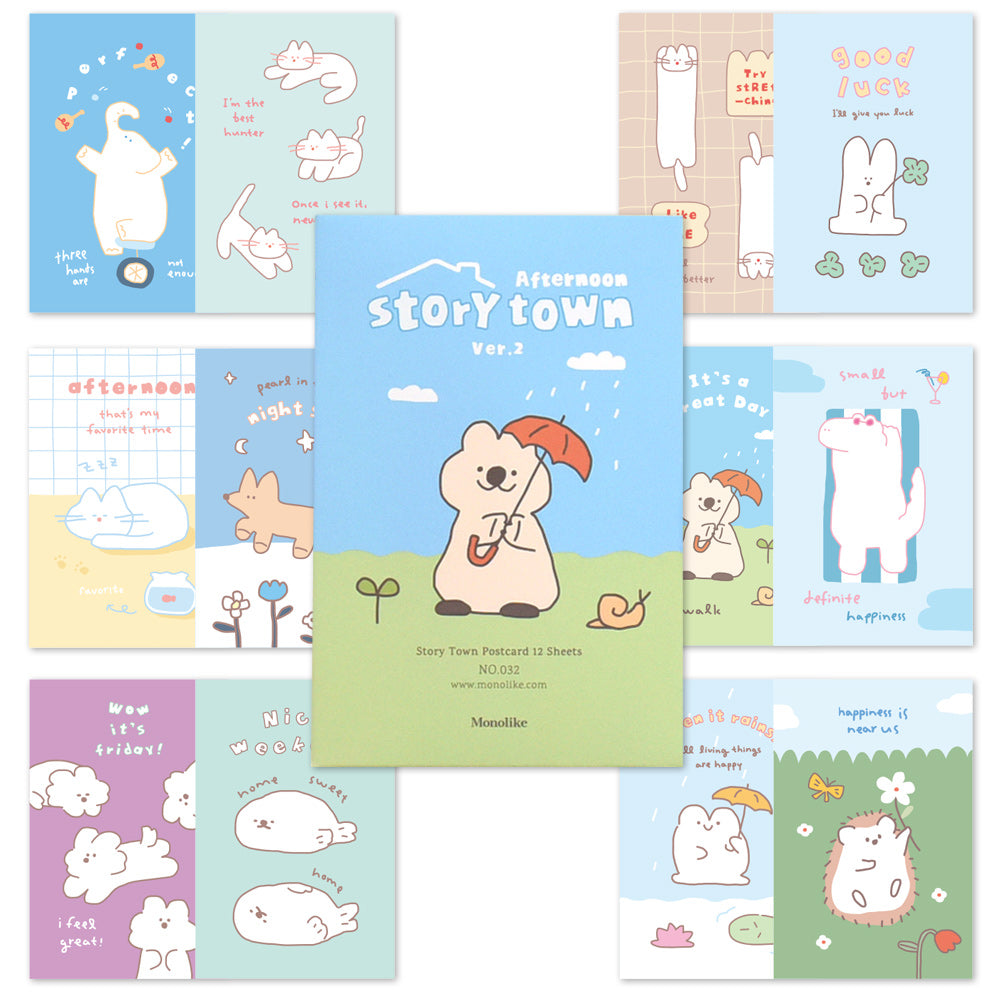 Monolike Storytown Afternoon Ver.2 Single card - mix 12 pack