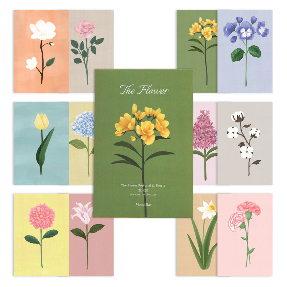 Monolike The Flower Single card - mix 12 pack