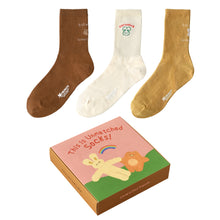 Load image into Gallery viewer, Monolike MONOSOCKS Unmatched Friends, 3P A SET - Soft Combed Yarn, Breathable &amp; Durable Daily Footwear, Multipack
