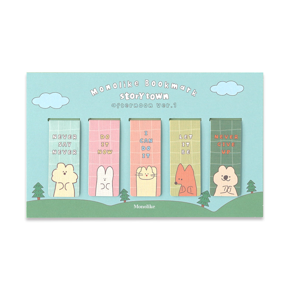 Monolike Magnetic Bookmarks Storytown Afternoon Ver.1, Set of 5