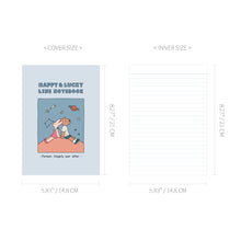 Load image into Gallery viewer, Monolike Happy and Lucky A5 Binding Lined Notebook, Universe - Hardcover, Academic, 128pages, 5.8x8.3&quot;
