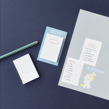 Load image into Gallery viewer, Monolike Basic Line Blue Sticky-it - 6p Set Self-Adhesive Memo Pad 50 Sheets

