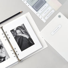 Load image into Gallery viewer, Monolike A5 6ring Basic Binder Photo Album White SET - Fits 4&quot;x6&quot; Pictures
