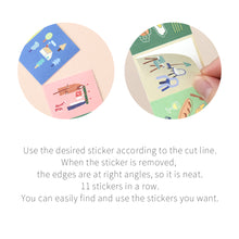 Load image into Gallery viewer, Monolike Wow Sticker Birthday party + Ordinary days Set - Mini Size Cute Stickers, Square Stickers
