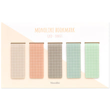 Load image into Gallery viewer, Monolike Magnetic Bookmarks Grid Sunset, Set of 5
