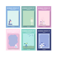 Load image into Gallery viewer, Monolike Science Sticky-it - 6p Set Self-Adhesive Memo Pad 50 Sheets

