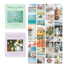 Load image into Gallery viewer, Monolike Wow Sticker Vacation + Fragrant days Set - Mini Size Cute Stickers, Square Stickers
