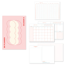 Load image into Gallery viewer, Monolike B6 Objet Diary 6 Month Planner, Pink - Academic Planner, Weekly &amp; Monthly Planner, Scheduler
