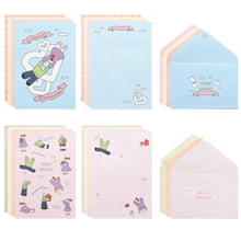 Load image into Gallery viewer, Monolike Olly Molly Letter Paper and Envelopes Set - 8Type, 32 Letter Paper + 16 Envelopes
