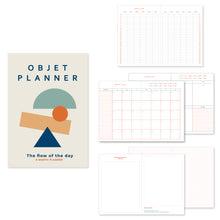 Load image into Gallery viewer, Monolike B6 Objet Diary 6 Month Planner, Beige Brown - Academic Planner, Weekly &amp; Monthly Planner, Scheduler
