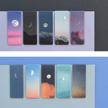 Load image into Gallery viewer, Monolike Magnetic Bookmarks Moon ver.1 + ver.2, 10 Pieces
