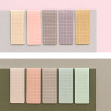 Load image into Gallery viewer, Monolike Magnetic Bookmarks Grid Sunset + Soft clay, Set of 10

