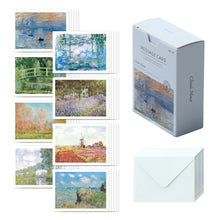 Load image into Gallery viewer, Monolike Message Monet Card - Mix 40 Mini Postcards, 20 envelopes Package
