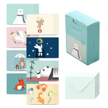 Load image into Gallery viewer, Monolike Message Befriend ver.2 Card - Mix 40 Mini Postcards, 20 envelopes Package
