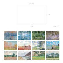 Load image into Gallery viewer, Monolike Claude Monet Postcards - mix 12 pack, Famous painting and Famous 12 Claude Monet postcards
