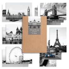 Load image into Gallery viewer, Monolike Around the city Postcards - mix 12 pack, Emotional and Landmark 12 City postcards
